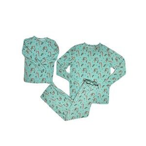 Posh Peanut Womens Medium Pajama Set & Kids 10Y Top Candy Cane Lane Lounge Cute